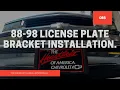 88-98 Chevrolet Truck License Plate Bracket Installation 4K