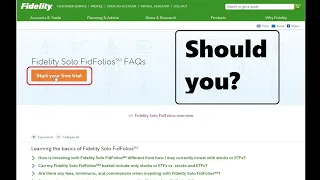 Create Your Own Index Fund - Fidelity FidFolios Review and Full Walkthrough