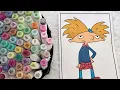 Bringing Back the 90s Coloring Arnold from Hey Arnold with Markers My First