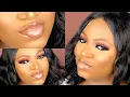QUICK GLOSSY NUDE LIP TUTORIAL NUDE LIPS FOR DARK SKIN
