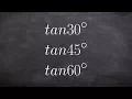 How do you evaluate for tangent function on unit circle