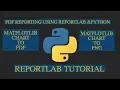 MATPLOTLIB COMPLETE TUTORIAL CREATE PDF REPORT USING REPORTLAB PYTHON PART 7
