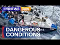 Lagu Multiple yachts retire from Sydney Hobart race in first hours | 9 News Australia