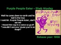Purple People Eater - Sheb Wooley (Lyrics)