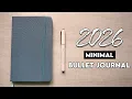 My 2026 Minimal Bullet Journal Setup - Simple Spreads with Mini Printer