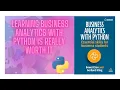 Learning Business Analytics with Python Is REALLY Worth It - New Book