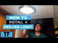 LED Ceiling Light Installation Flush Mount Project Source Fixture From Lowes DIY
