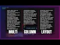 How I split Text into multi column using CSS