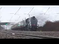 Lagu 60007 'Sir Nigel Gresley' - Fast Line up Stoke Bank at 67mph - The Christmas White Rose - 15/11/25