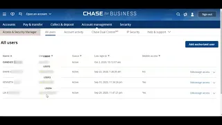 Chase Commercial Account - Find Username