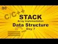 Stack Implementation in C Arrays Full Code Explanation
