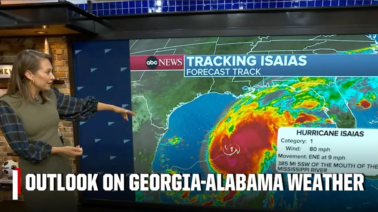 Ginger Zee breaks down the hurricane forecast ahead of Georgia vs. Alabama 🌧️🏈 | Get Up