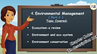 Environmental Management Science 2 - Chapter 4 Ecosystem Environmental conservation