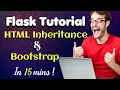Boost Your Flask App with Bootstrap and HTML Inheritance Flask Tutorial Lecture 4 Python
