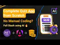Build a Quiz App using AI Angular NET Full Stack Project from Scratch to Production