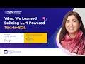 What We Learned Building LLM-Powered Text-to-SQL GST Workshop Spring 2026