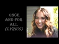 Lauren Daigle - Once and For All (Only Lyrics)