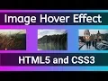 Sliding image hover effect using html and css