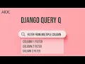 How To Filter Multiple Column Query From Django Model Django Search Bar Django Query AIOC