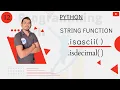 string isascii function string isdecimal function in python Hindi
