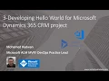 Developing Hello World for Microsoft Dynamics 365 CRM project 3
