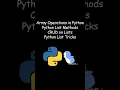 Array Operations in Python Traverse Insert Delete Search Update