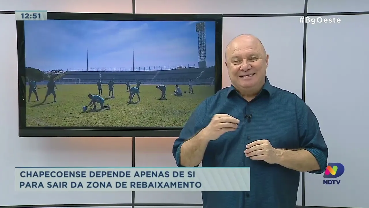 Chapecoense se prepara para enfrentar o Botafogo-SP pela 17ª rodada