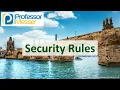 Security Rules - CompTIA Network N10-009
