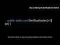 Java Tutorial Finding Duplicate Values in an Array