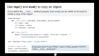 Python str versus repr