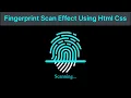 Fingerprint Scanner Animation with HTML CSS Only EASY Code