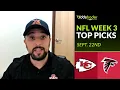Chiefs vs Falcons Week 3 Sunday Night Football Top Picks by Jefe Picks Sept 22nd