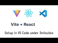 React Vite in VS Code Setup in Under 3 Minutes