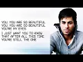 Enrique Iglesias - Beautiful ft. Kylie Minogue (LYRICS)