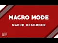 MACRO MODE Macro Recorder Switch Up Game Enhancer