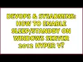 DevOps SysAdmins How to enable on Windows Server 2012 Hyper V 2 Solutions