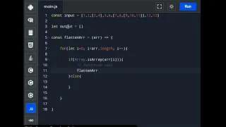 How to Flatten Array of Array Recursion in javascript with source code