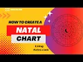 How to make your Free Astrology Natal chart in Astro com