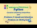Python - Canadian Computing Competition 2017