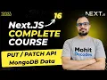 NextJS Tutorial - Update Data in MongoDB with Next js PUT PATCH API