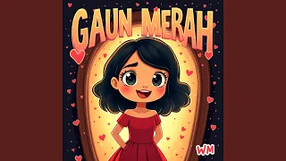 gaun merah