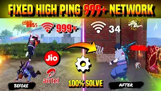 High Ping Problem Solved ll 999+ Ping FIX in   Free Fire #freefiremax #freefiresetting 