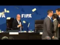 Sepp Blatter showered in money - GIF