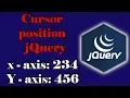 How to find the Cursor Position - Co ordinates Using jQuery