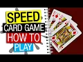 Speed Card Game Rules Instructions How To Play Speed Speed Game Explained