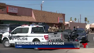 Operativos en Salones de Masajes en Yuma