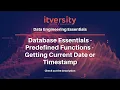 Database Essentials - Predefined Functions
