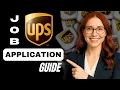 Easy How to apply for UPS driver Job step by step