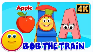 ABC Phonics Song: A for Apple, B for Ball | Learn with Bob The Train