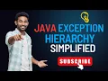 Java Exception Hierarchy Simplified Exception Hierarchy in Java Learn Java Exception Hierarchy